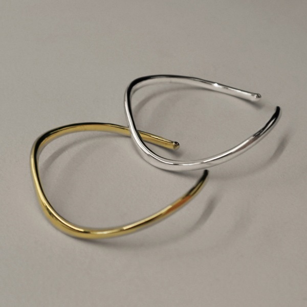 RUMTTONWave Wave Metal Sub Bangle Bracelet Silver/Gold